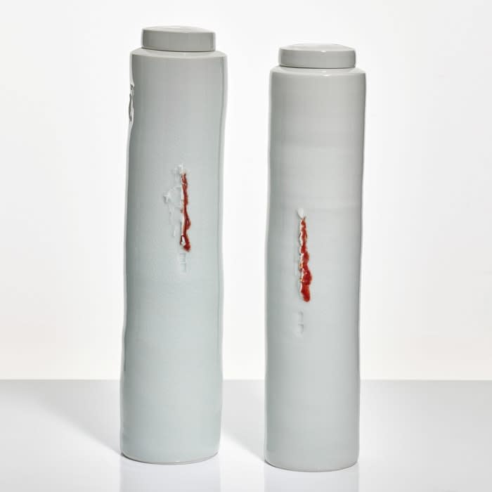 Edmund de Waal, A Pair of Lidded Celadon Jars, 1996