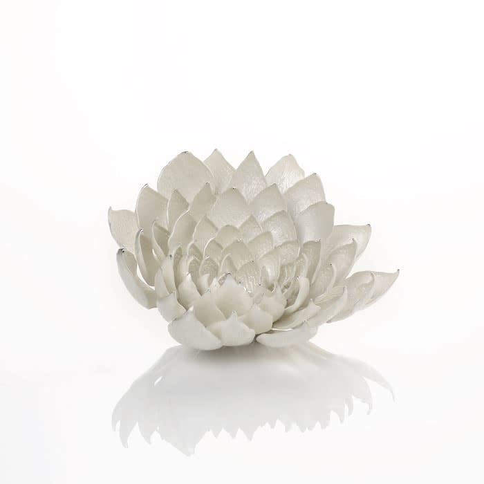 Junko Mori, Silver Organism; Water Lily, 2022