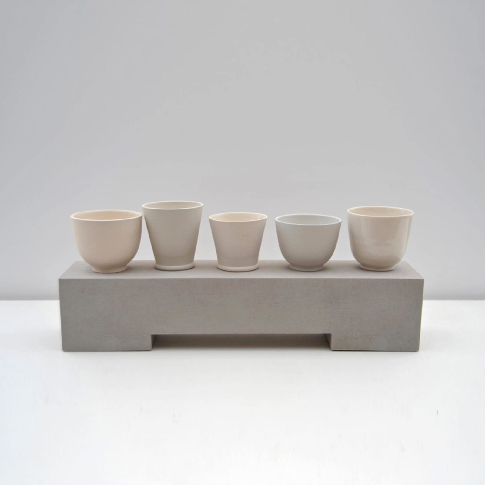 Julian Stair, Five Cups on a Ground, 2014