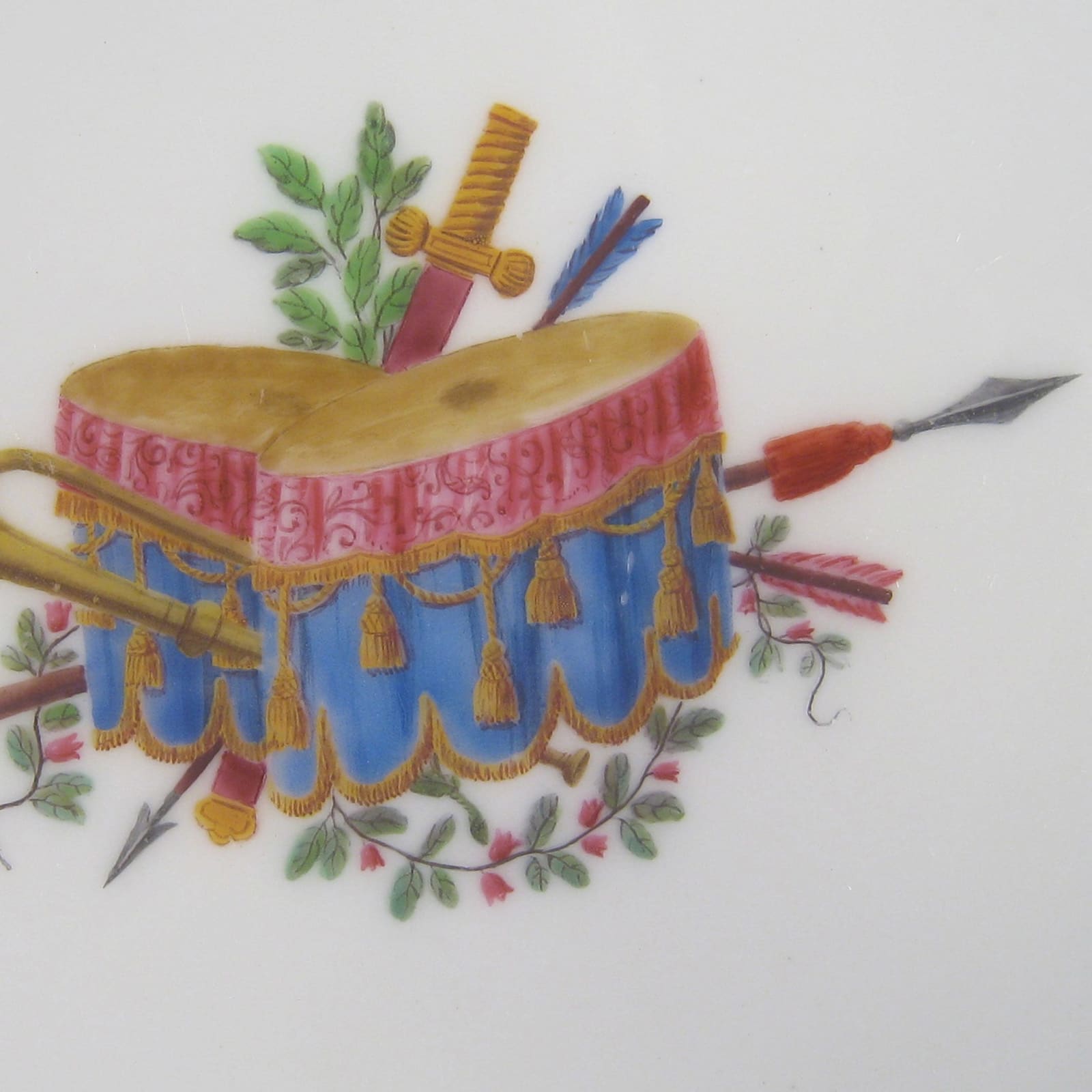 Sèvres Porcelain, A Large Oval Sèvres Porcelain Dish, circa 1765