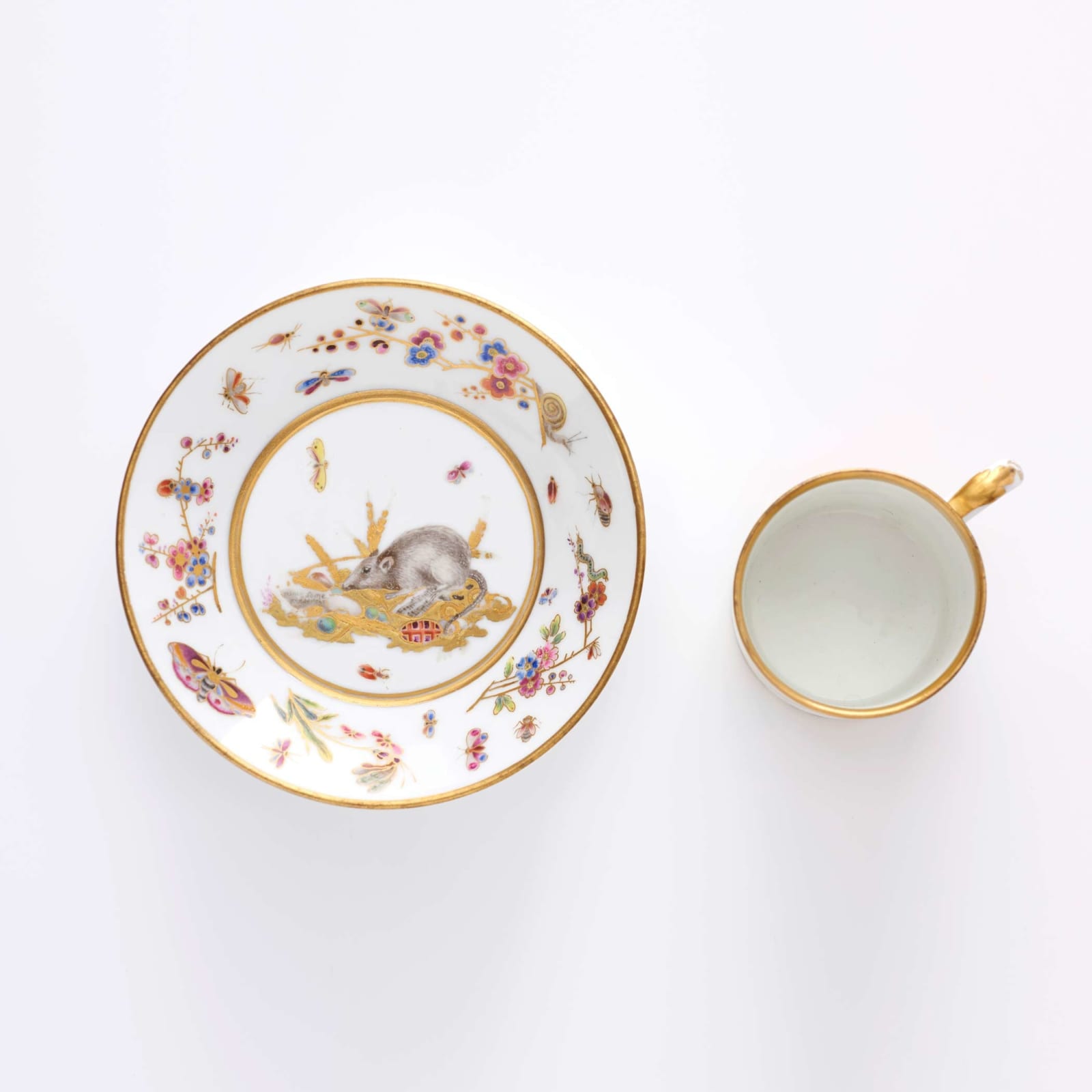 Sèvres Porcelain, A Sèvres Porcelain Cup & Saucer,, 1779