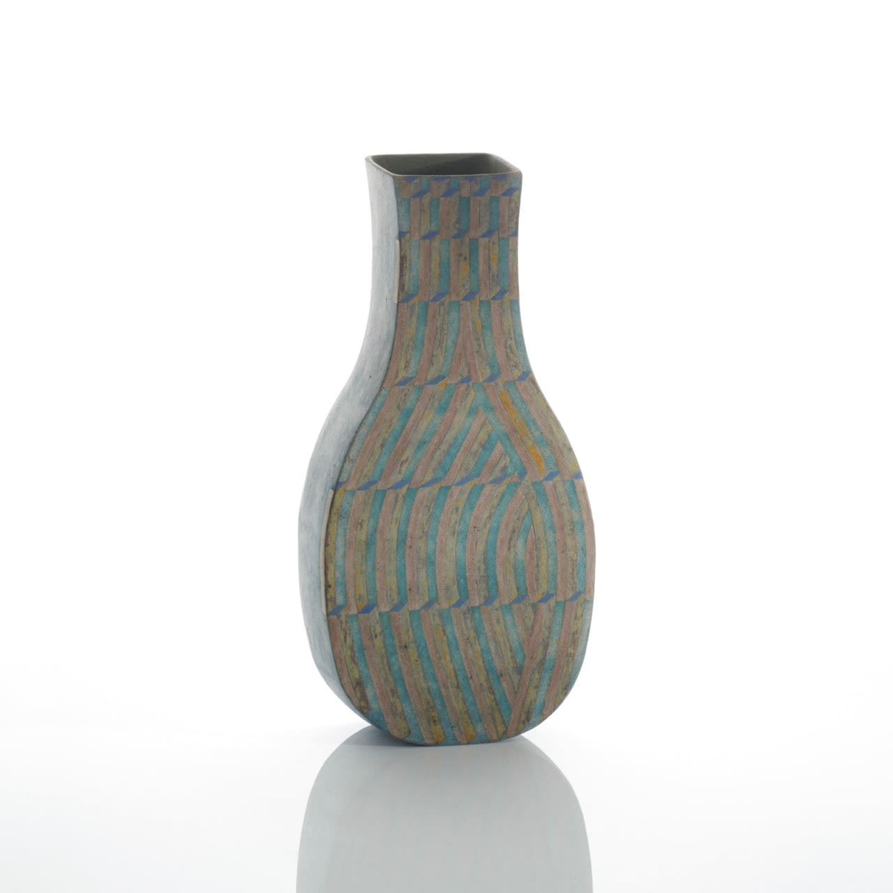 Elizabeth Fritsch, Counterpoint Vase, Cubist Vase with Möbius Loop, 1988