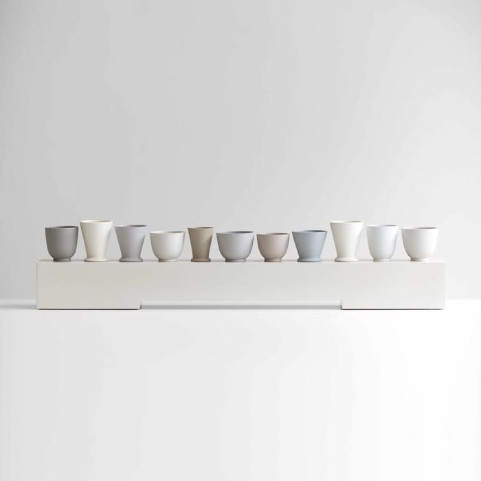 Julian Stair, Eleven Cups on a Ground, 2021