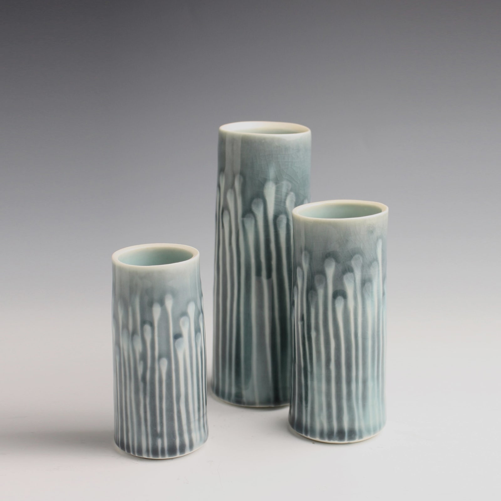 Andrew Wicks, Set of Three thrown Vases 2010