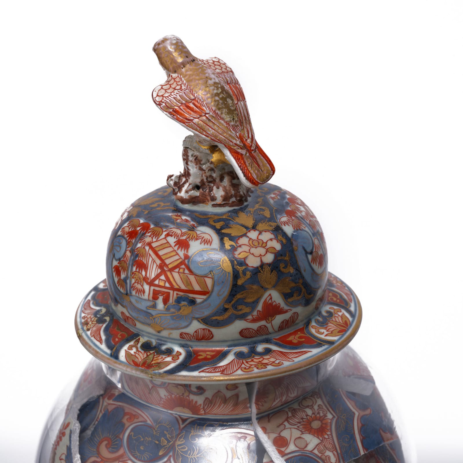 Bouke de Vries, Imari Memory Vessel with Bird Finial, 2024