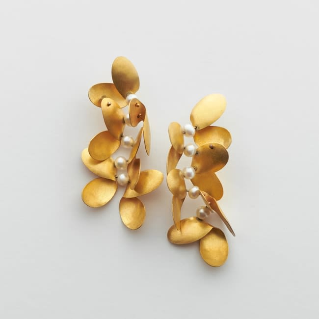 Jacqueline Ryan, Folded Leaf Earrings, 2018