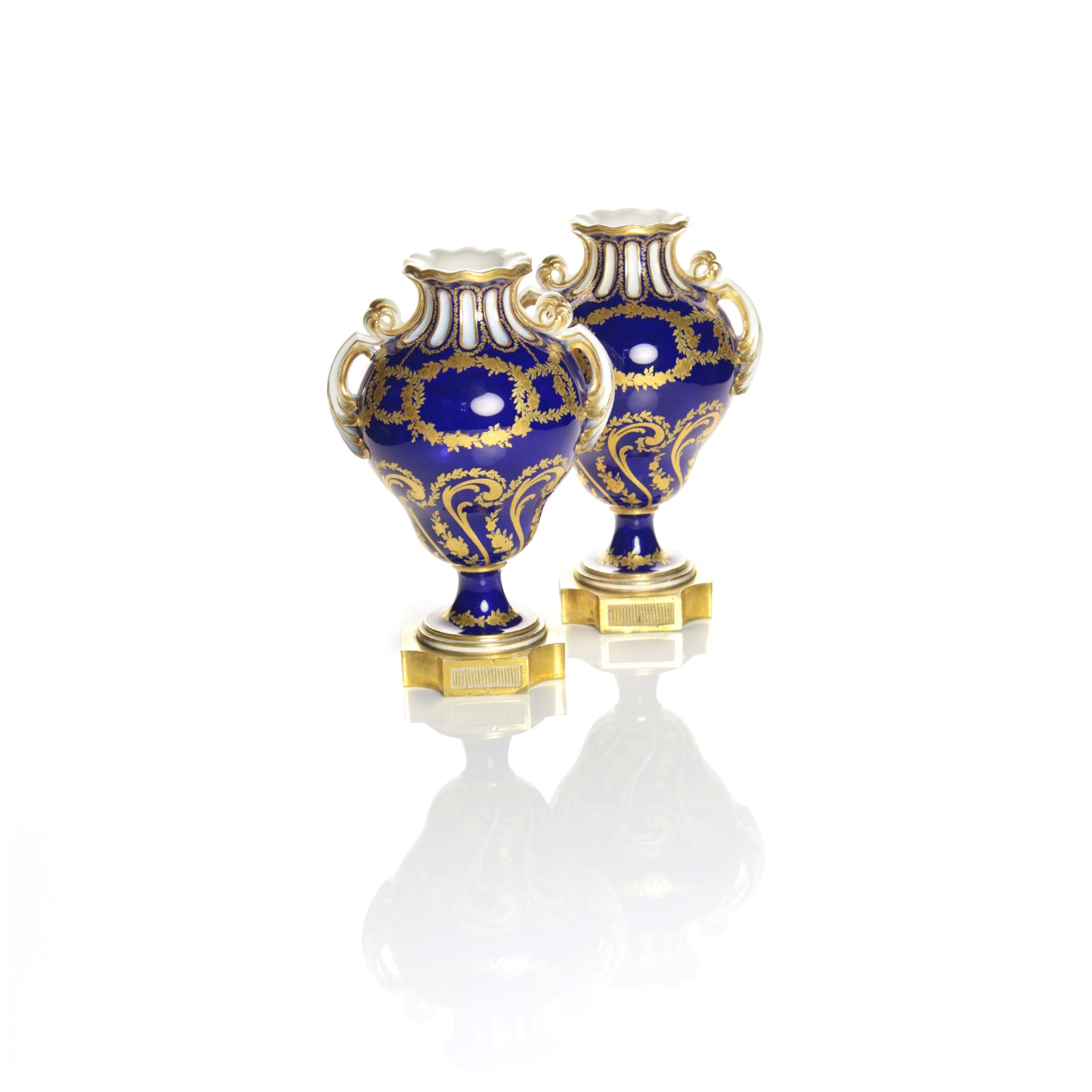 Sèvres Porcelain, A Pair of Sèvres Porcelain Vases, 1775-76