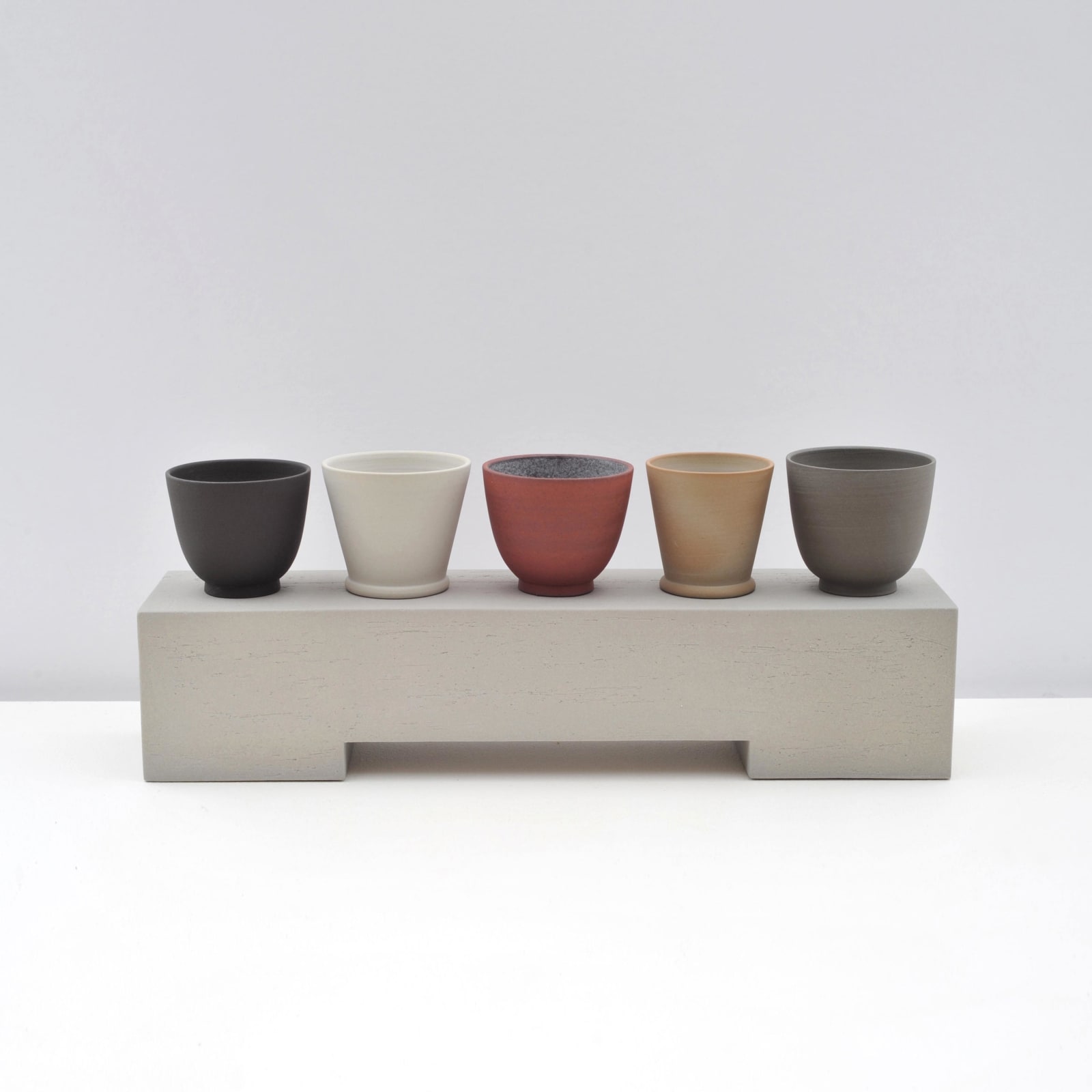 Julian Stair, Five Cups on a Ground, 2013