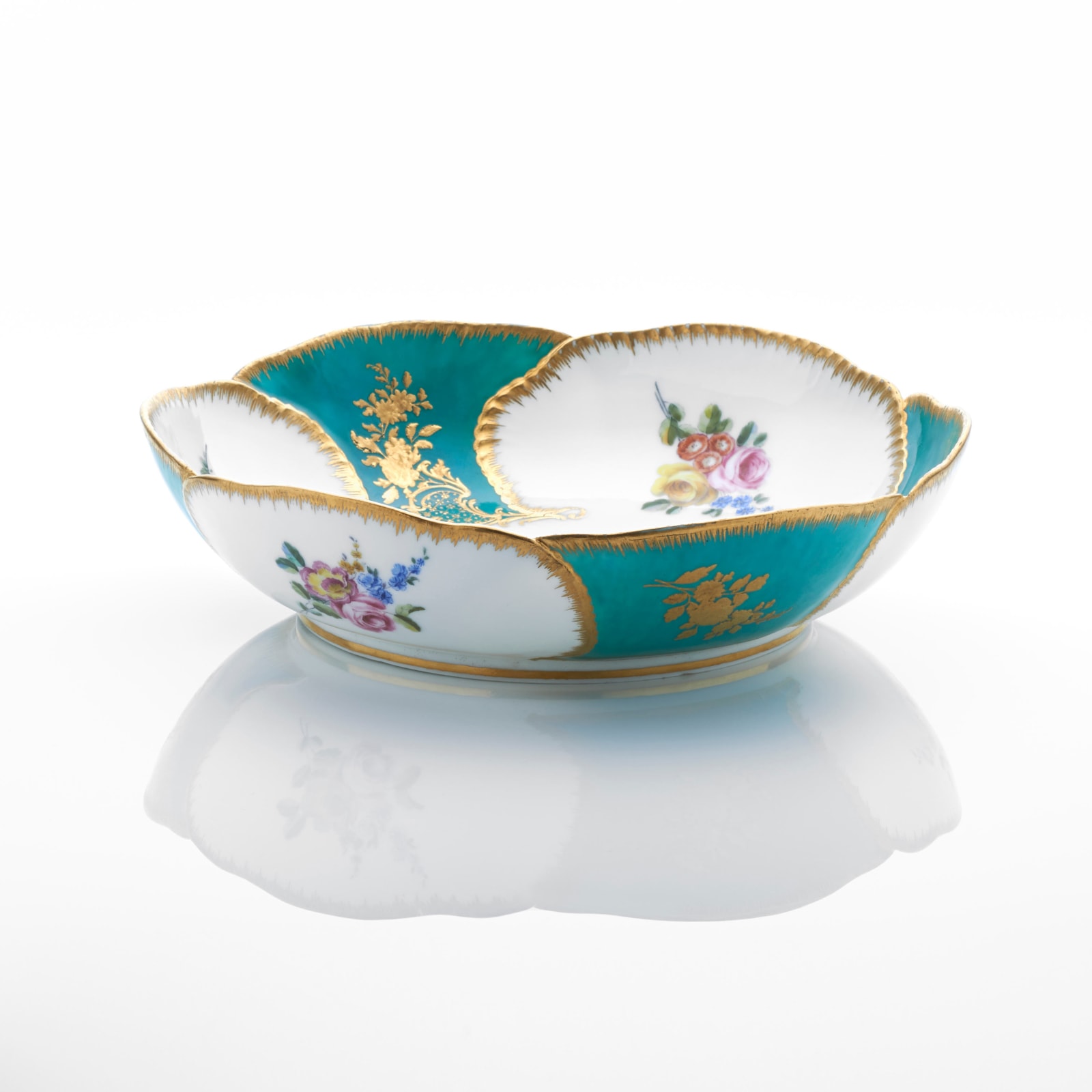 Sèvres Porcelain, A Circular Dish presented by Louis XV to the King of Denmark, 1757