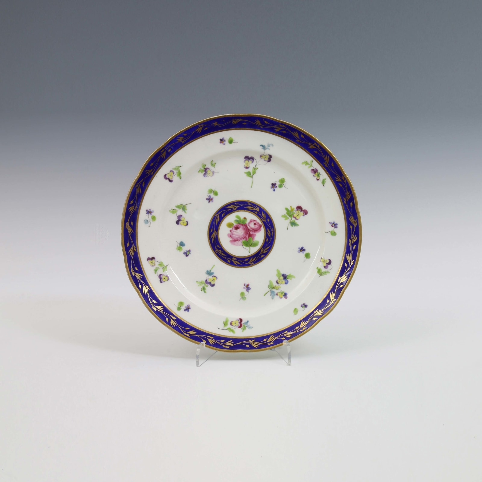 Sèvres Porcelain, A Set of Six Sevres Plates, 1795