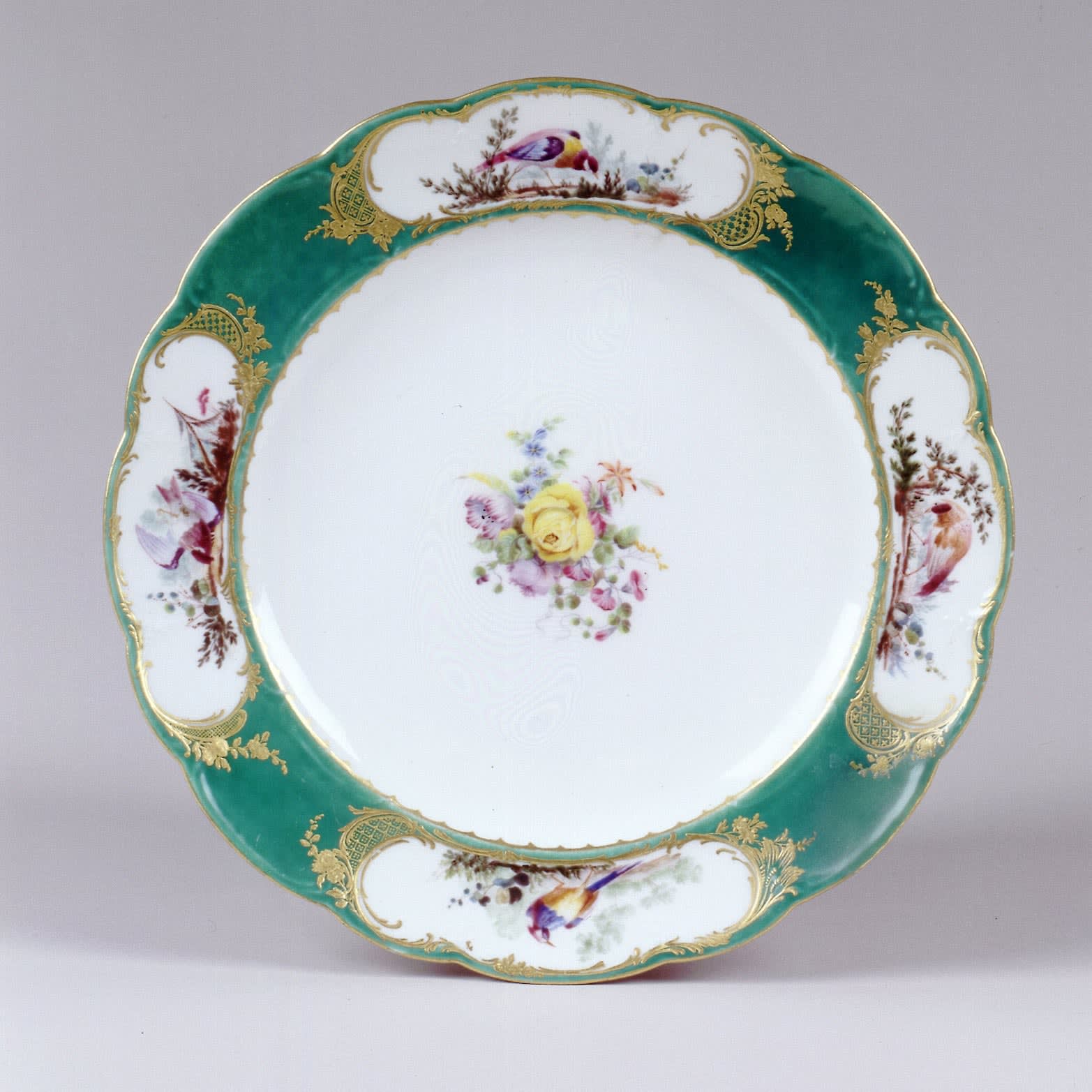Sèvres Porcelain, A Sèvres Plate, 1757