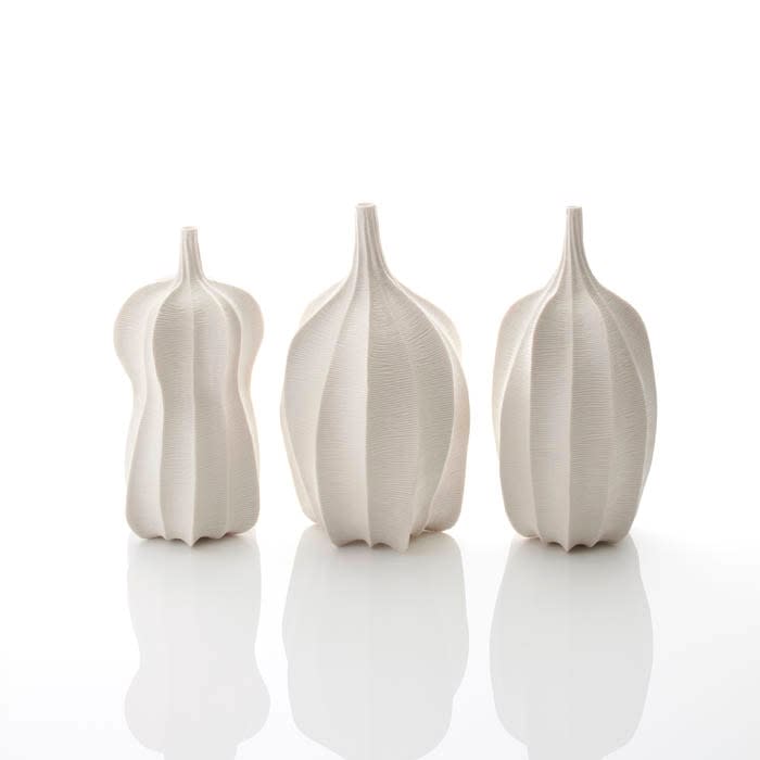 Andrew Wicks, Set of Three Seed Pod Vases, 2023
