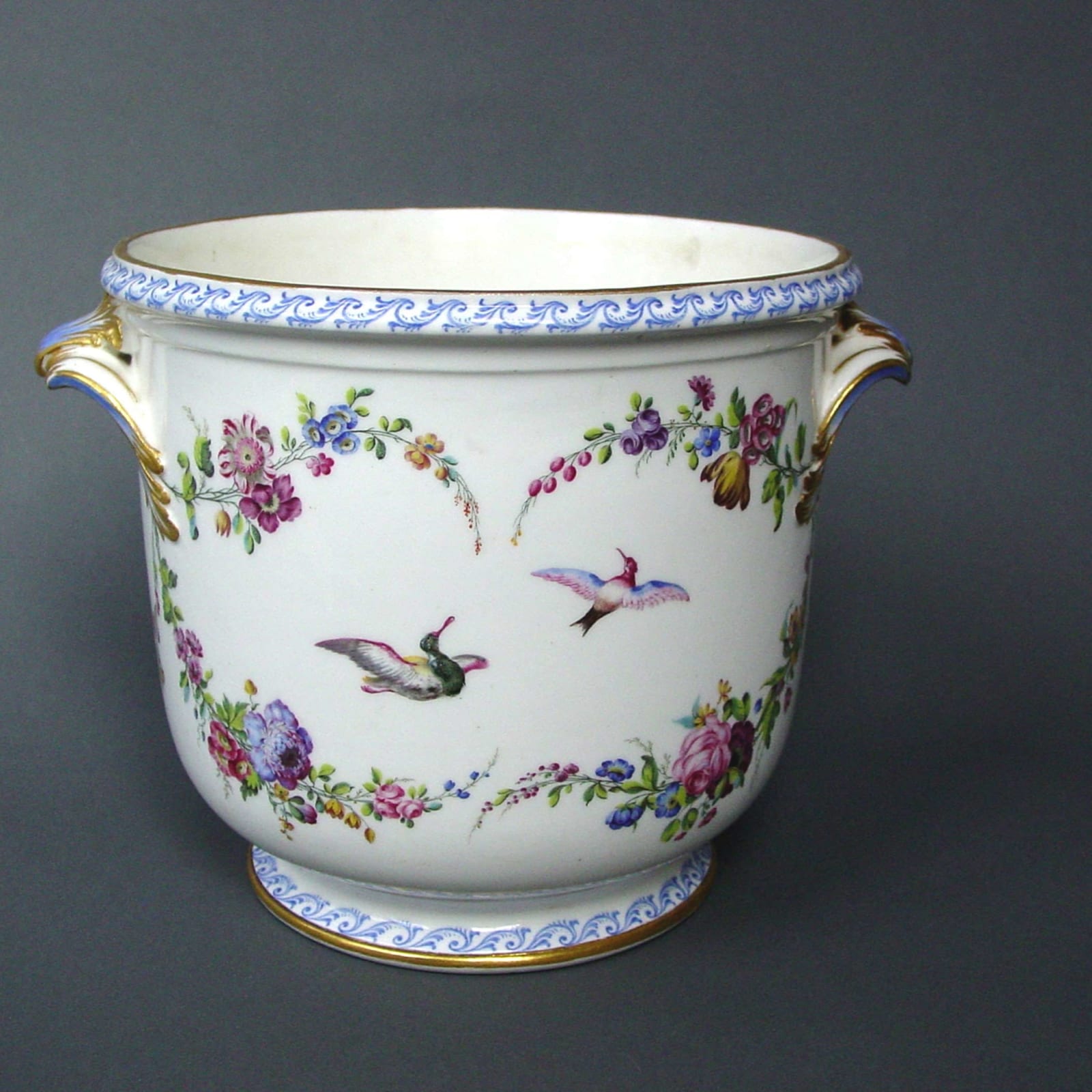 Sèvres Porcelain, A Rare Vincennes Soft Paste Porcelain Wine Cooler, circa 1752