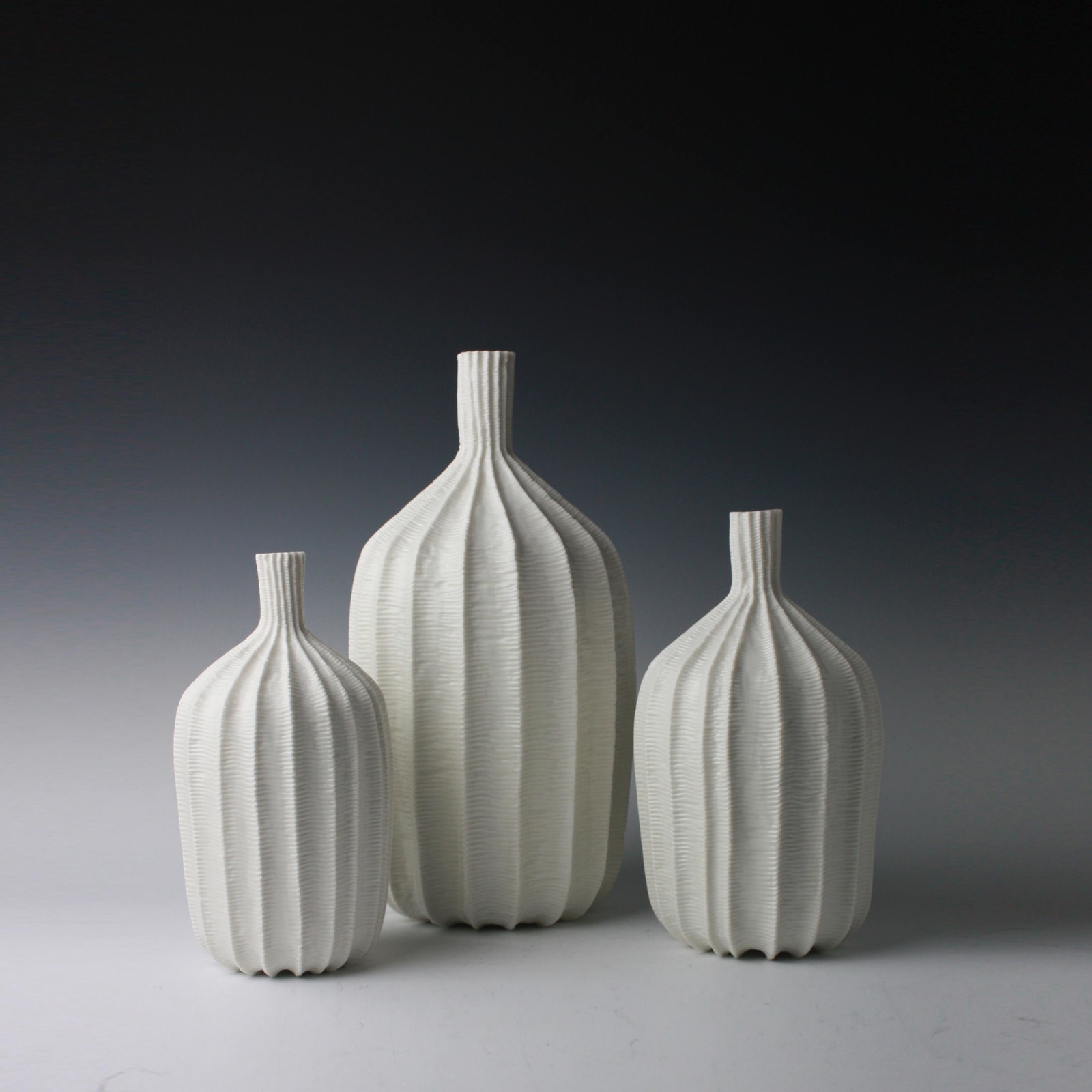 Andrew Wicks, Set of Three Pod Vases, 2012