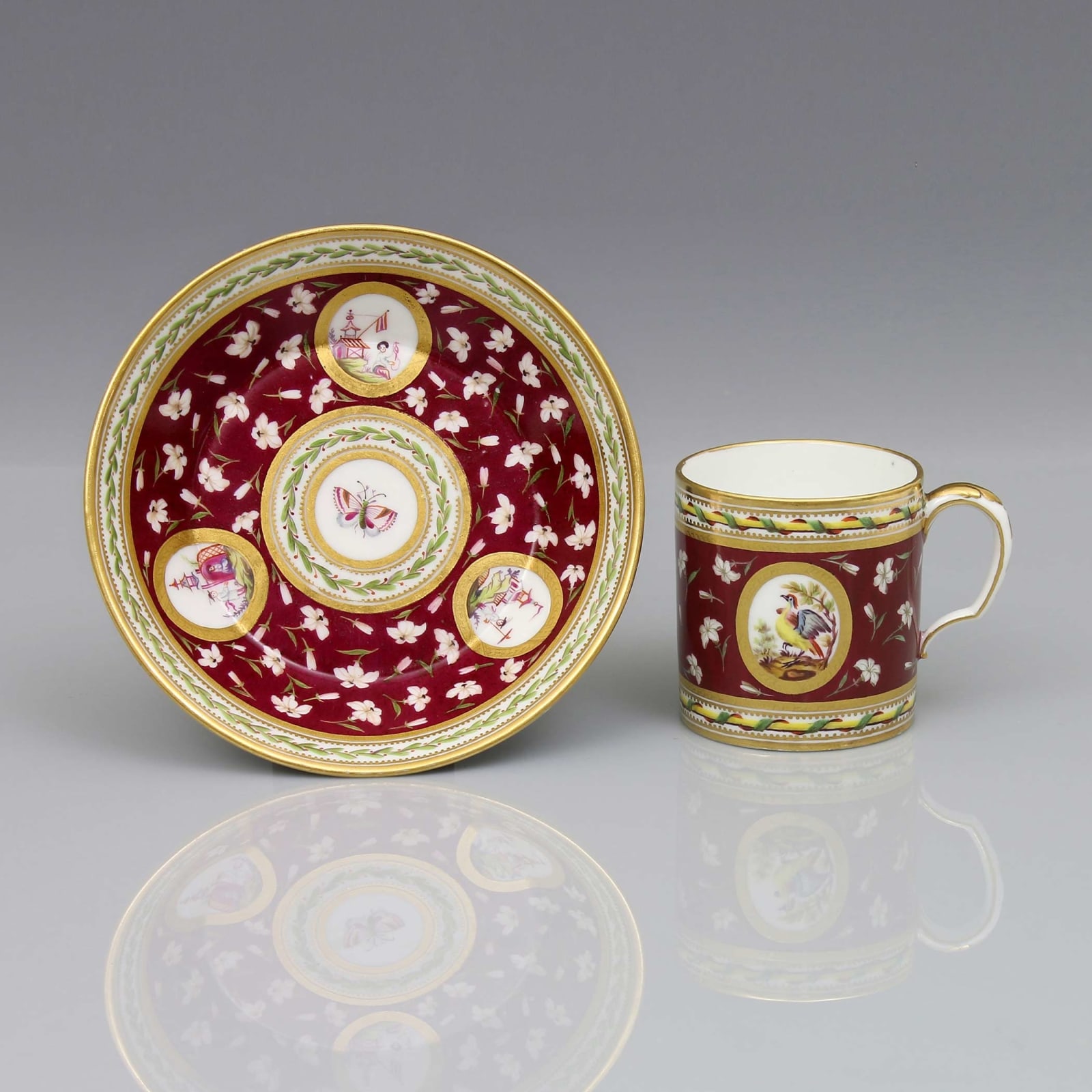 Sèvres Porcelain, A Sèvres Porcelain Cup & Saucer, circa 1780