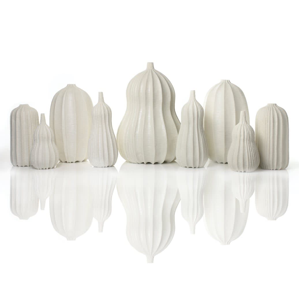 Andrew Wicks, Still Life of Nine Vases, 2019