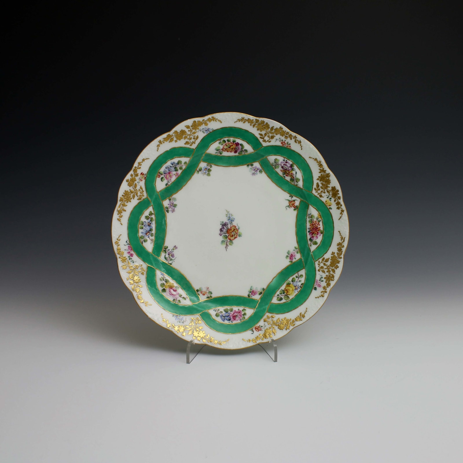 Sèvres Porcelain, A Sèvres Plate given by Louis XV to Maria-Thèresa of Austria, 1758