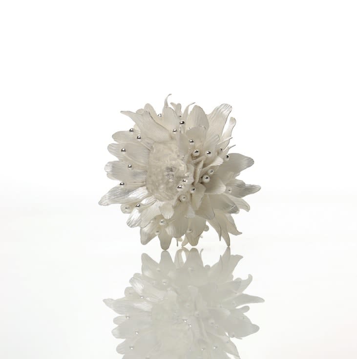 Junko Mori, Silver Organism; Sakura Dew, 2018