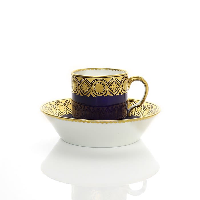 Sèvres Porcelain, A Soft-Paste Sèvres Porcelain Cup & Saucer, circa 1775-80