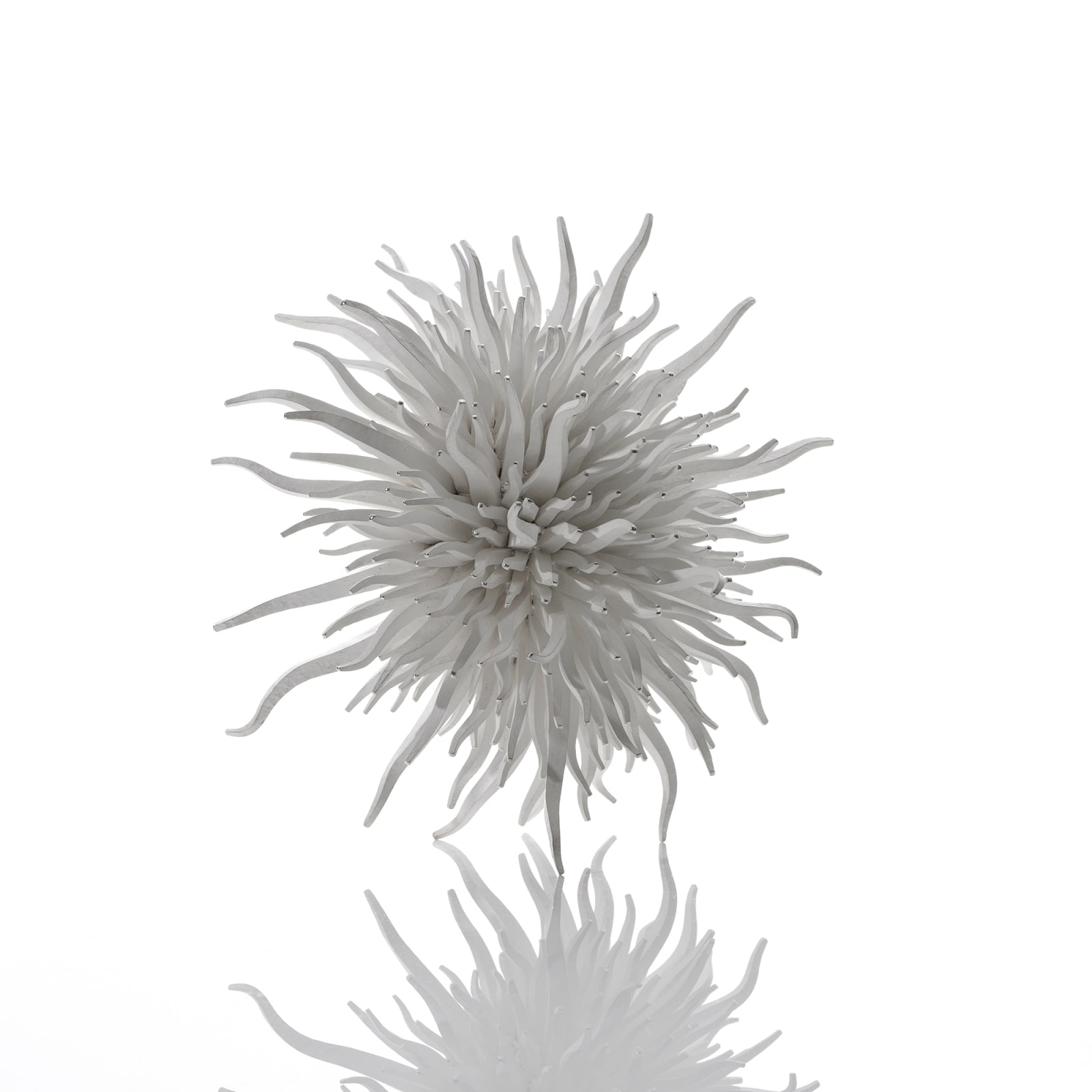 Junko Mori, Silver Organism, Rust Square Spike, 2025