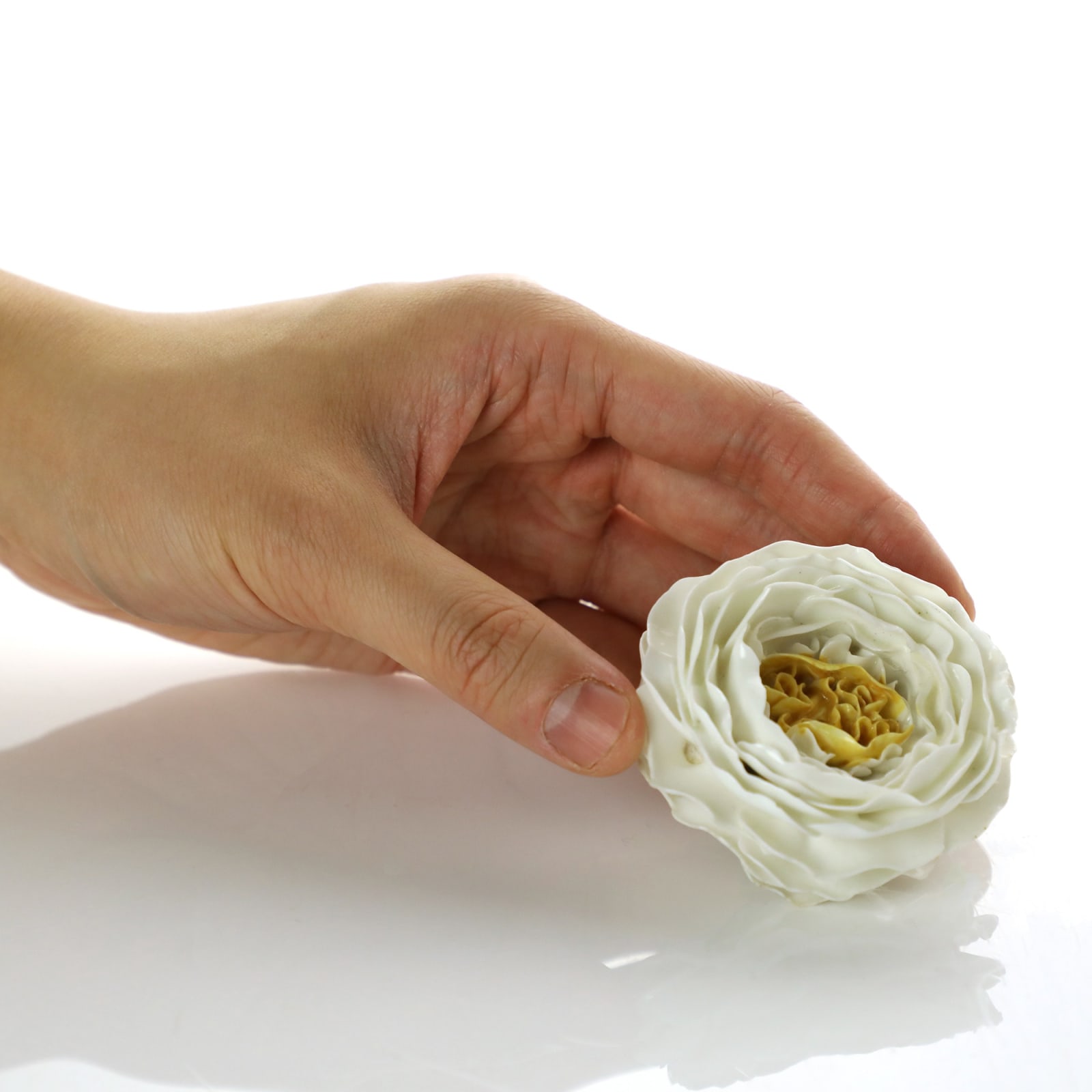 Sèvres Porcelain, A Soft-Paste Vincennes Porcelain Flower, circa 1750