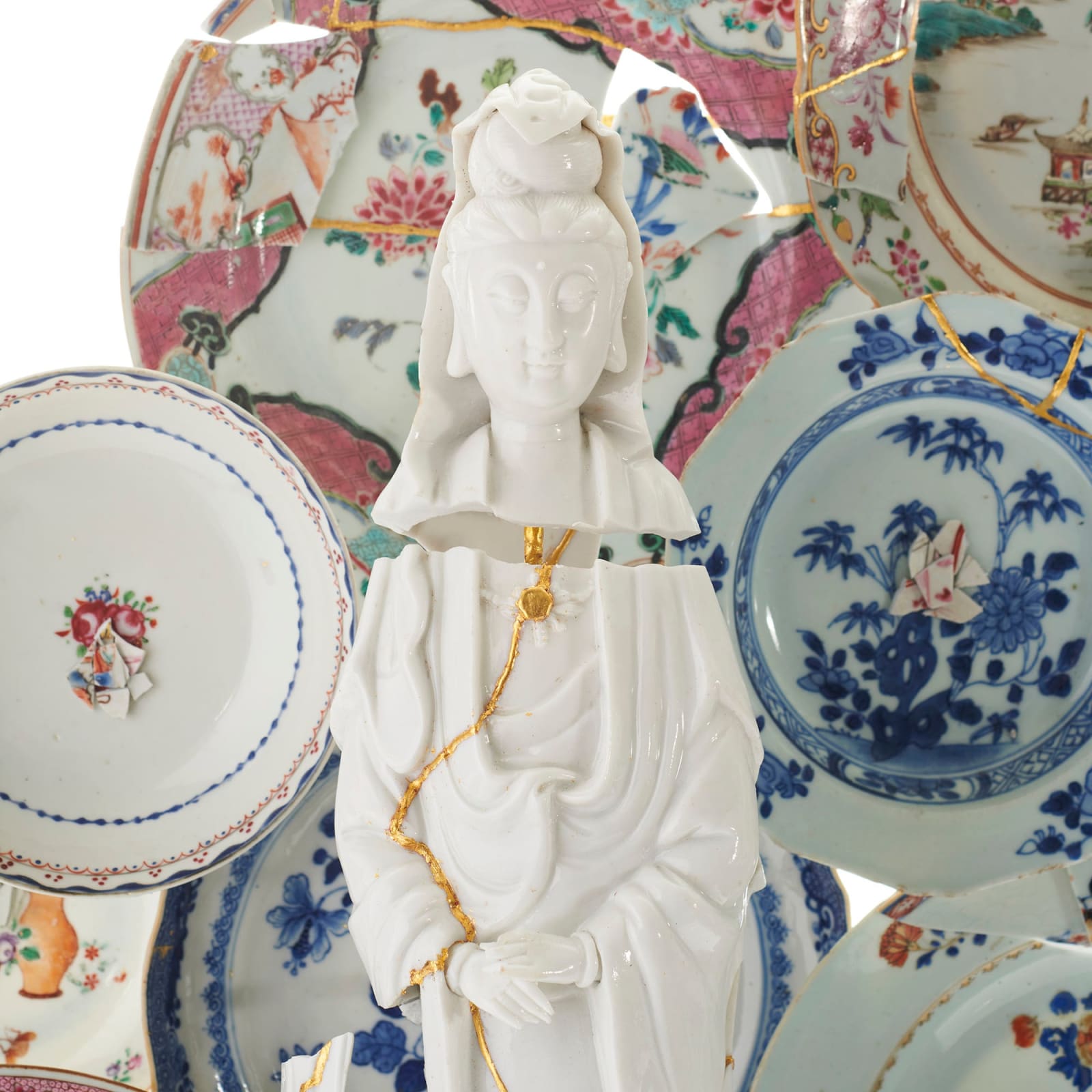 Bouke de Vries, Guan Yin with a Diagonal Cloud, 2023