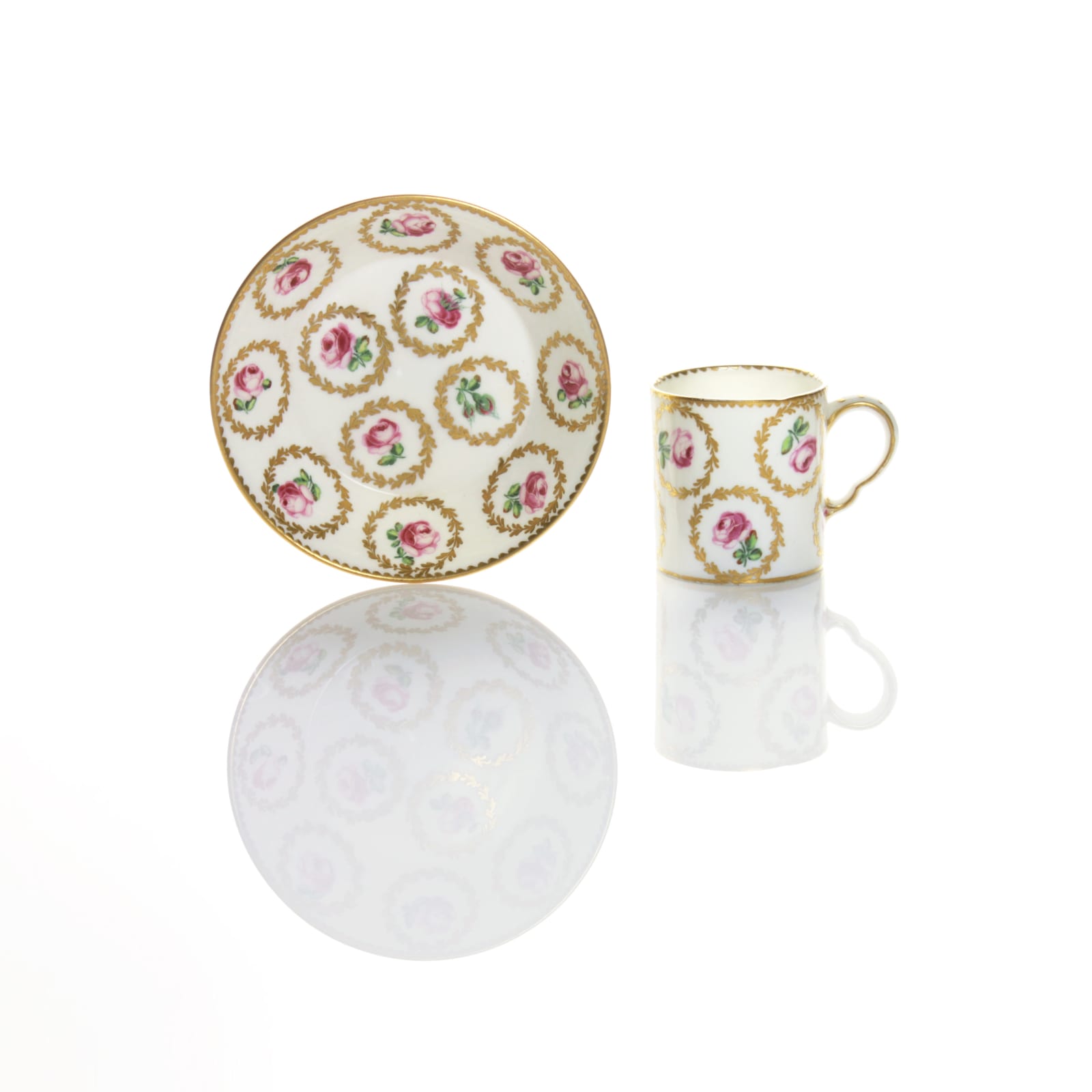 Sèvres Porcelain, A Sèvres Cup and Saucer, 1769