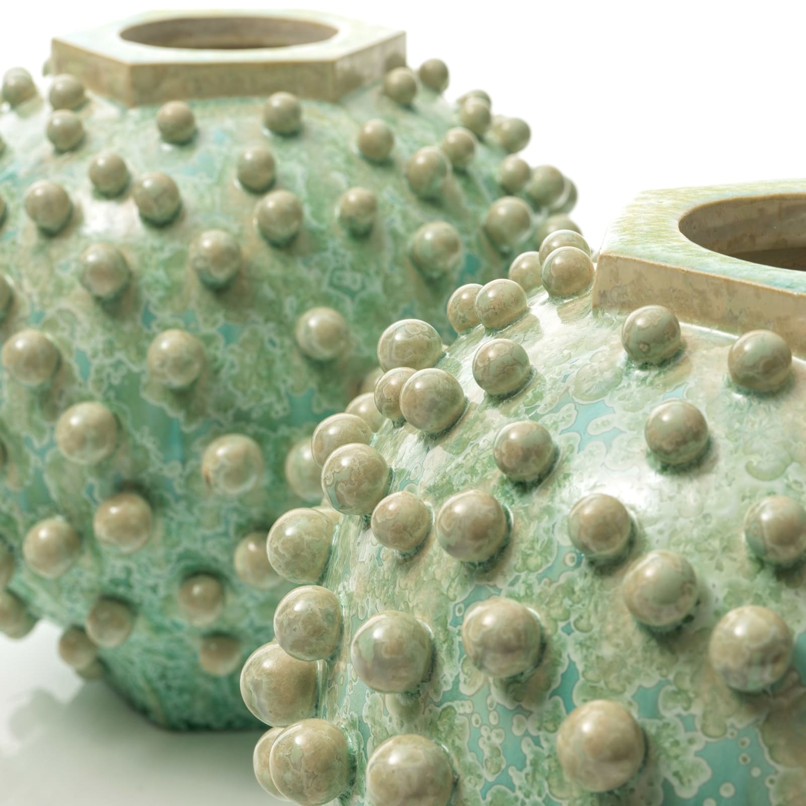 Kate Malone, Pair of Fizzing Moon Jars, 2024