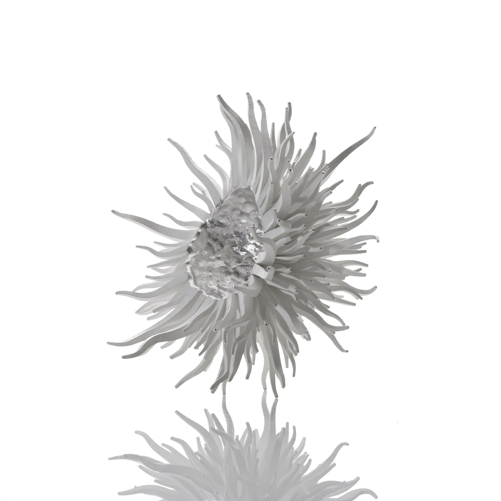 Junko Mori, Silver Organism, Rust Square Spike, 2025