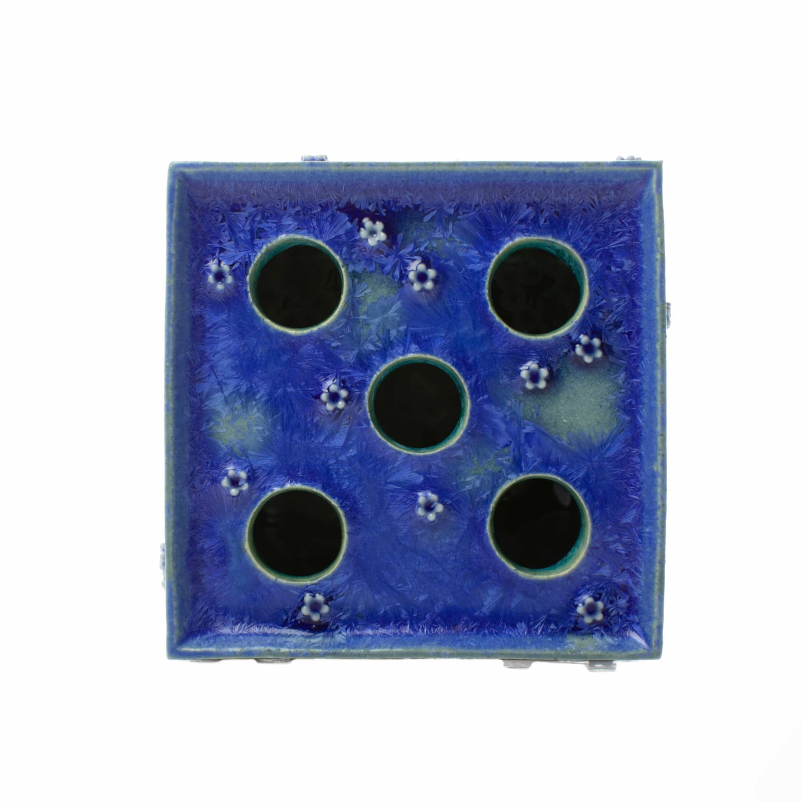 Kate Malone, A Winter Blue Sky Flower Brick, 2018