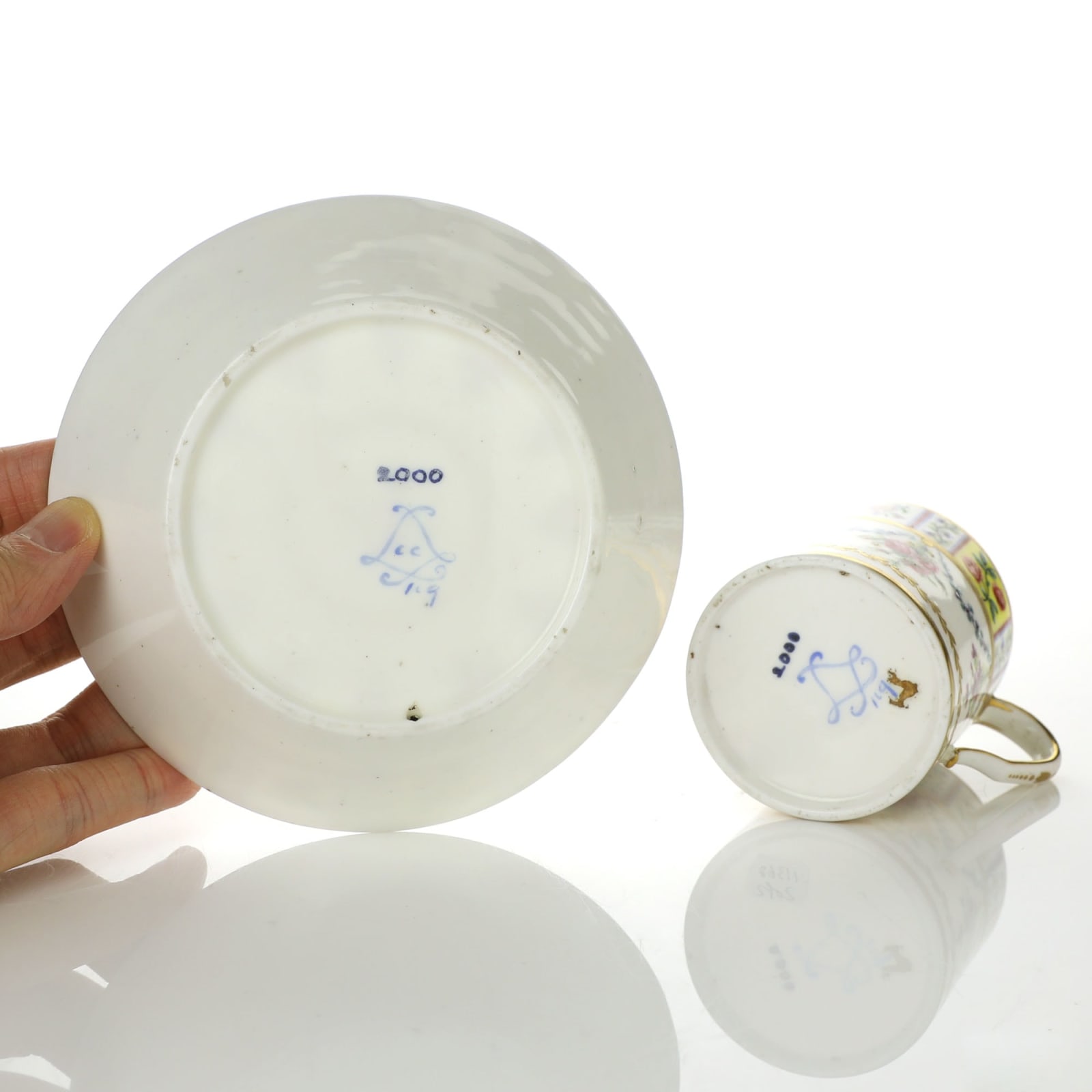 Sèvres Porcelain, A Soft-Paste Sèvres Cup & Saucer, 1780