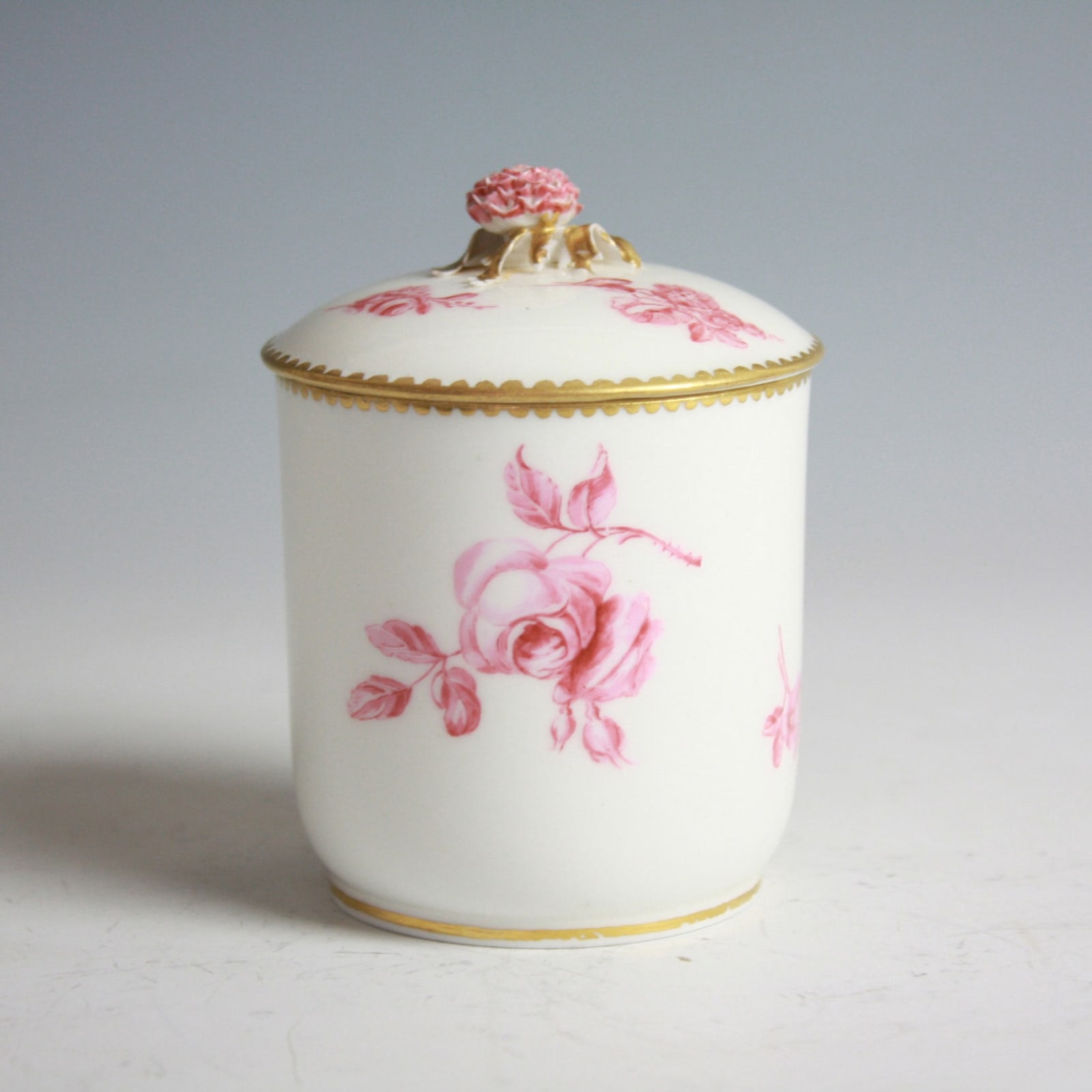 Sèvres Porcelain, A Sèvres Pomade Pot & Cover, 1763