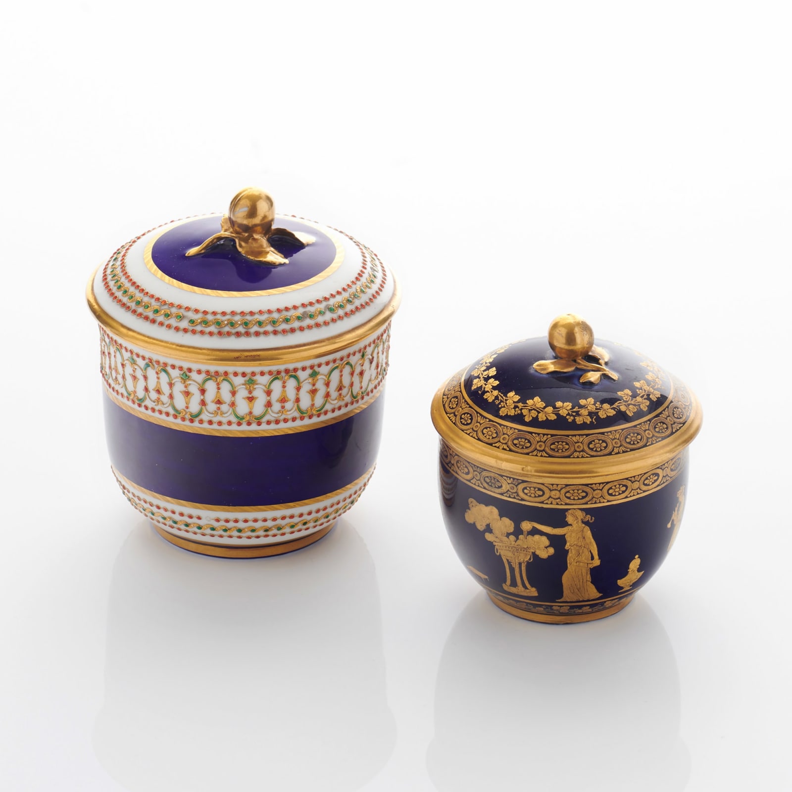Sèvres Porcelain, A French 18th Century Soft-Paste Sèvres Porcelain Sugar Bowl, circa 1780-82
