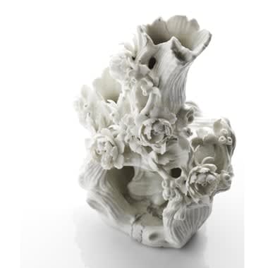 Saint-Cloud Porcelain, A St. Cloud Sculpture of A Hermit inside a Tree, circa 1730-40