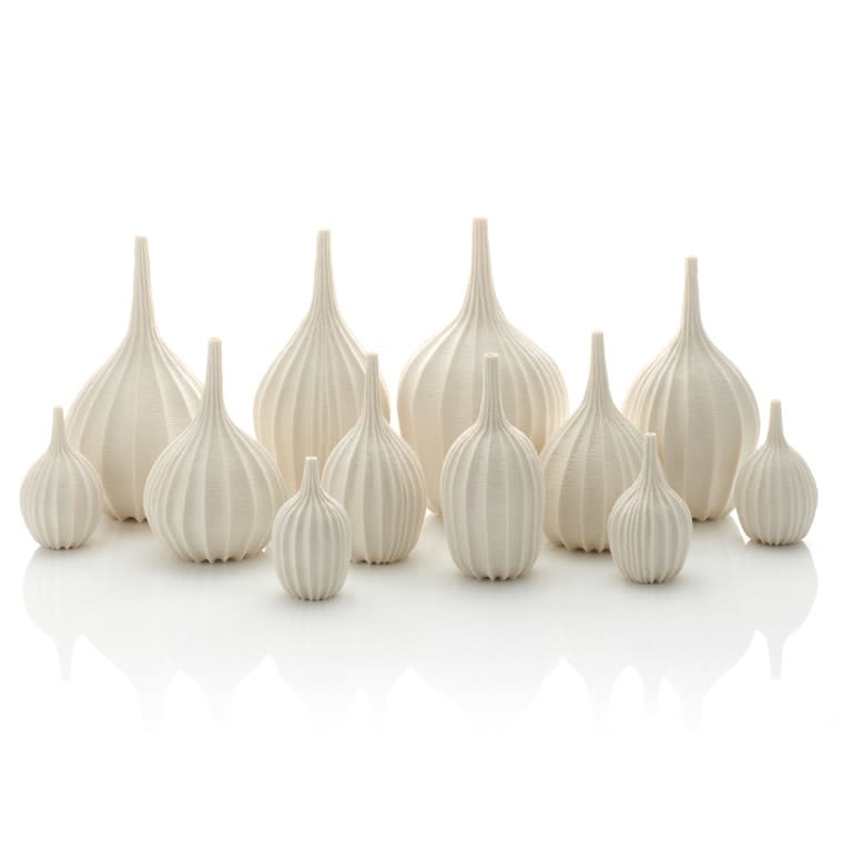 Andrew Wicks, Still Life of Twelve Teardrop Vases, 2022