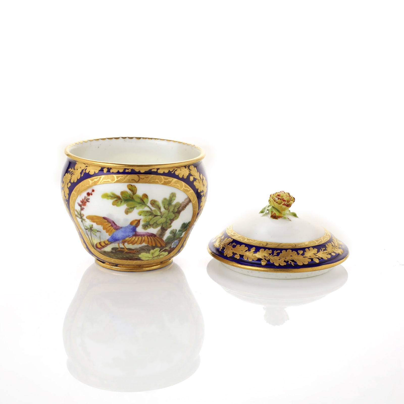 Sèvres Porcelain, A Soft-Paste Sèvres Porcelain Sugar Bowl and Cover, 1769