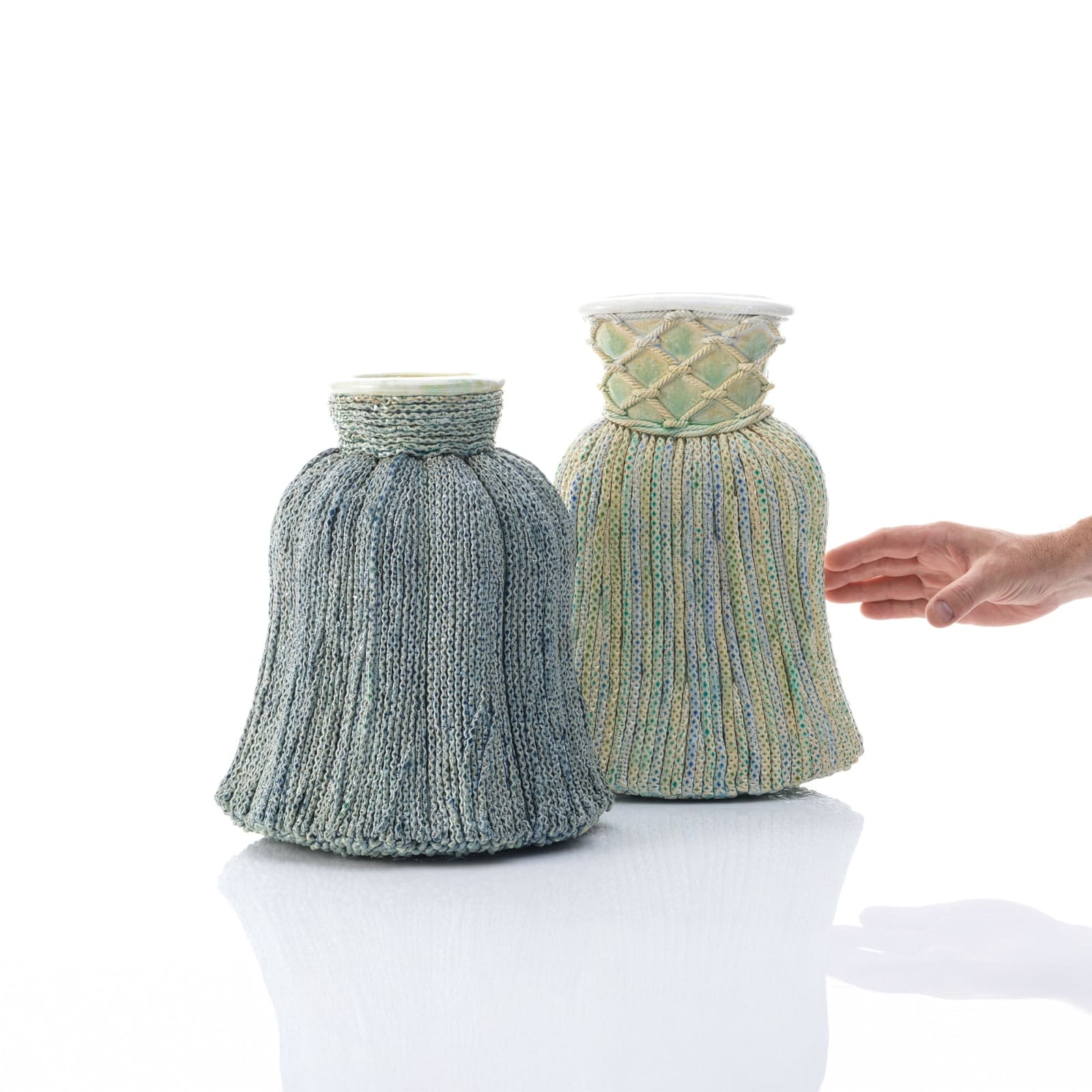 Kate Malone, Tassel, Three Greens, 2025