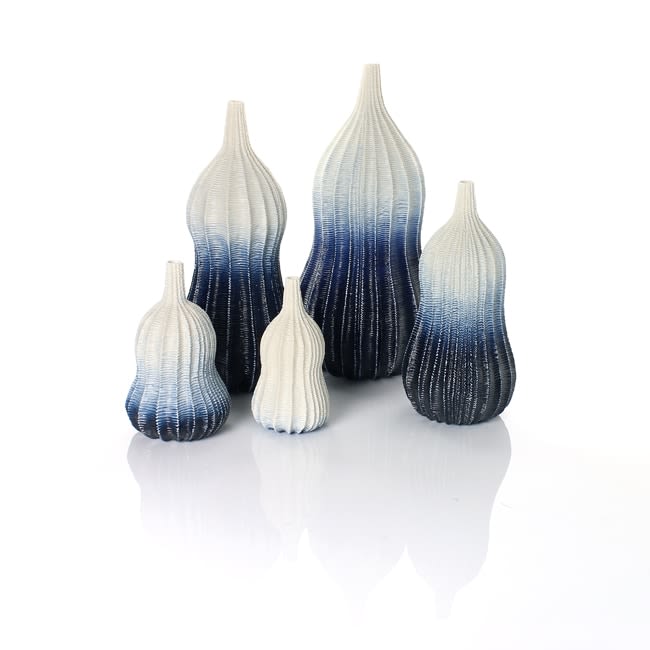 Andrew Wicks, Still Life of Five Ombre Gourd Vases, 2017