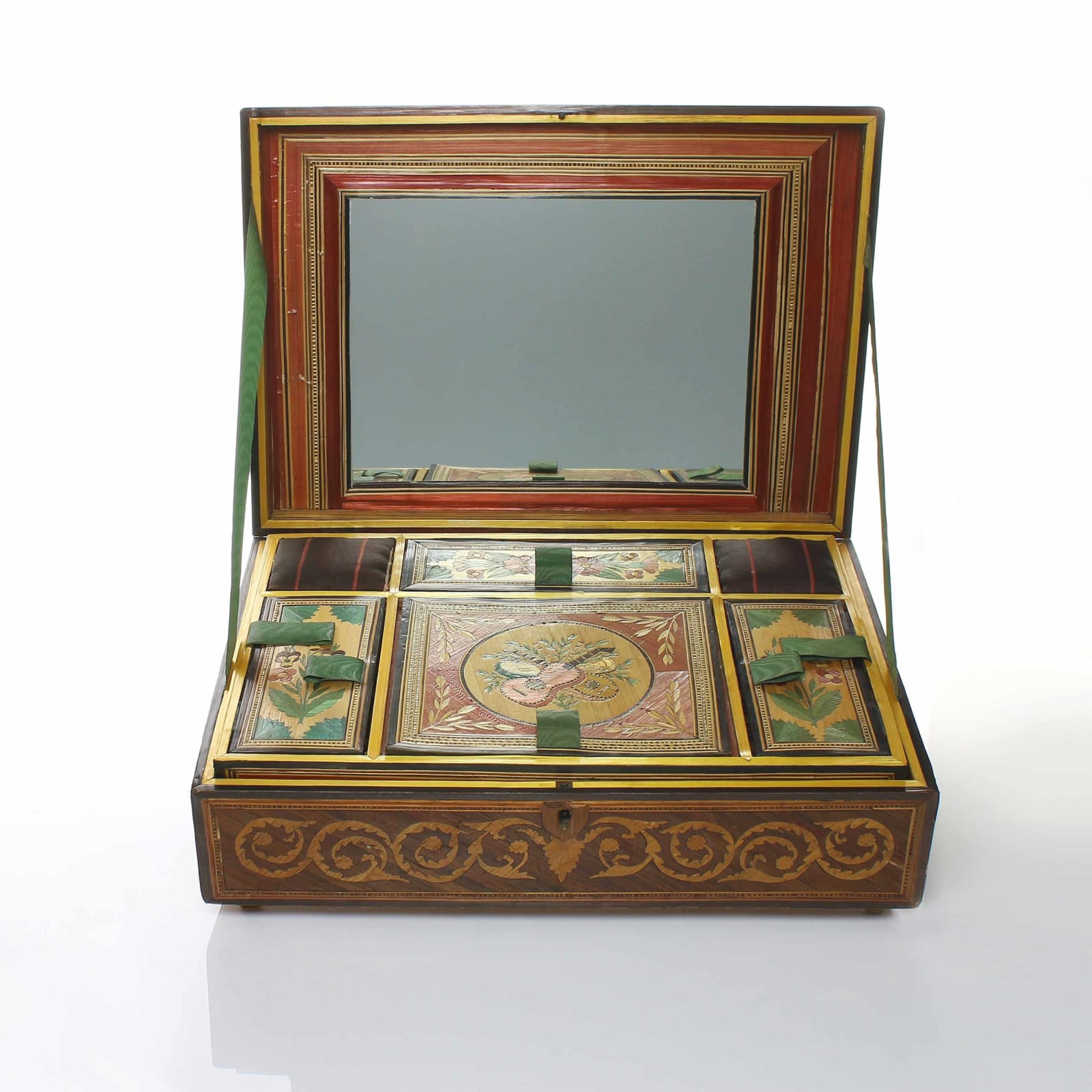Other Antiques, A French 18th Century Straw Marquetry Box, circa 1770