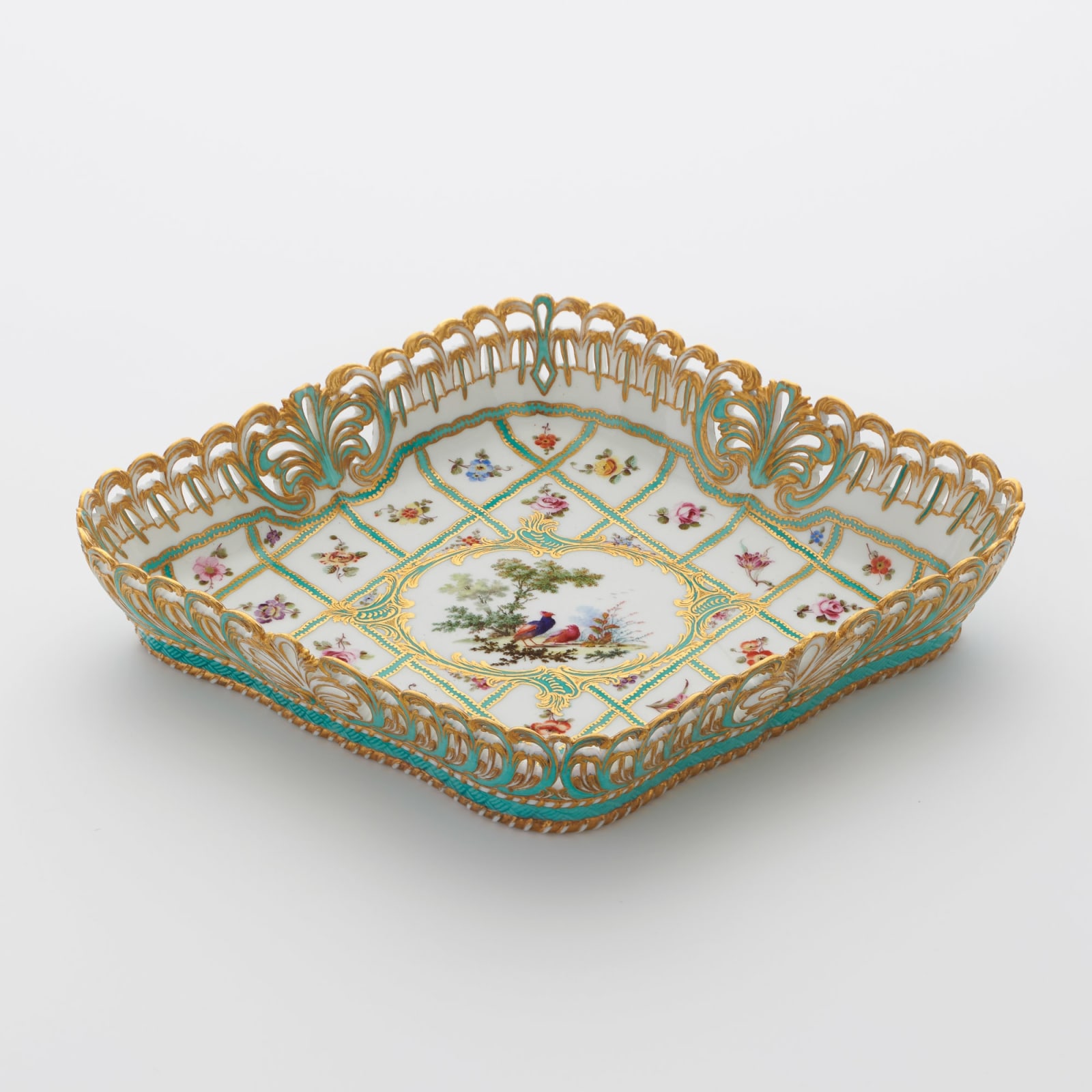 Sèvres Porcelain, A Sèvres Porcelain Tray possibly purchased by Madame de Pompadour in August 1762