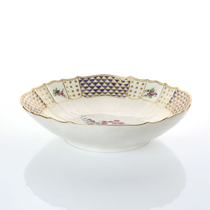 Sèvres Porcelain, A Soft-Paste Vincennes Porcelain Dish purchased by the Archbishop of Cambrai, 1754