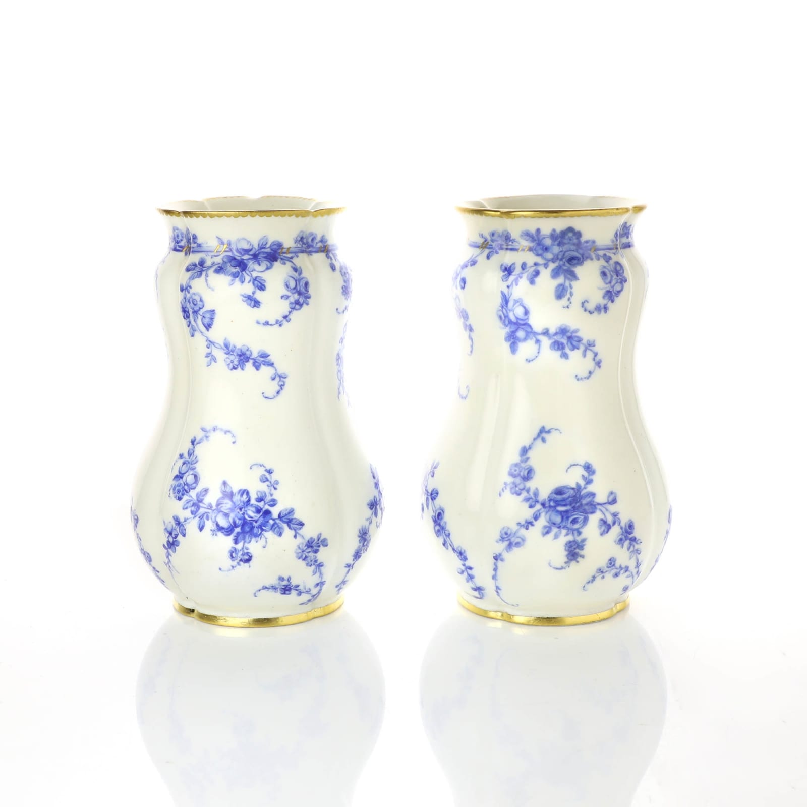 Sèvres Porcelain, A Pair of Soft-Paste Sèvres Porcelain Vases, 1758