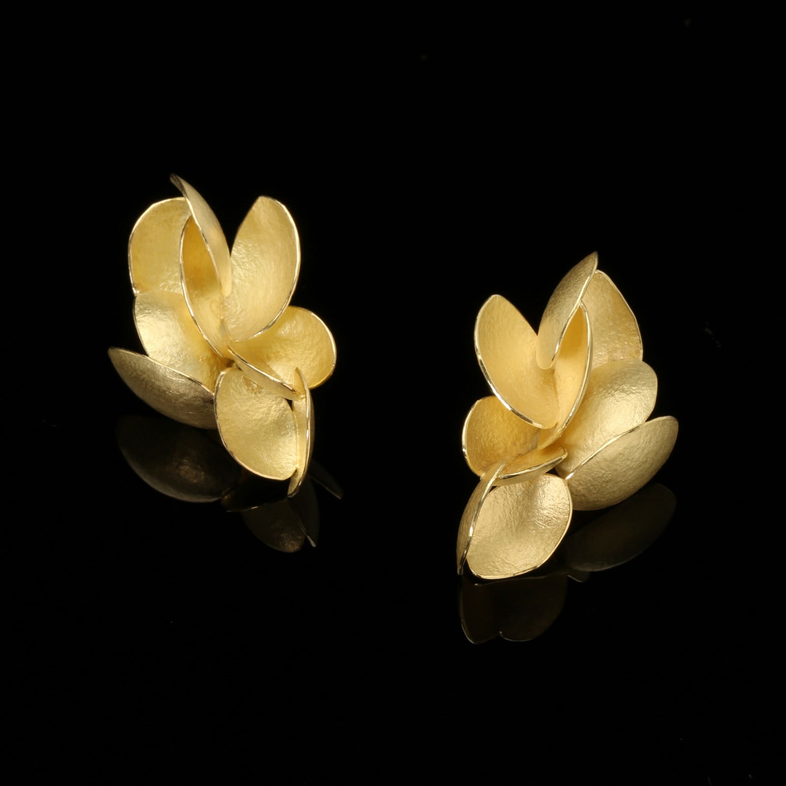 Kayo Saito, Large Flutter Petal Earrings, 2016