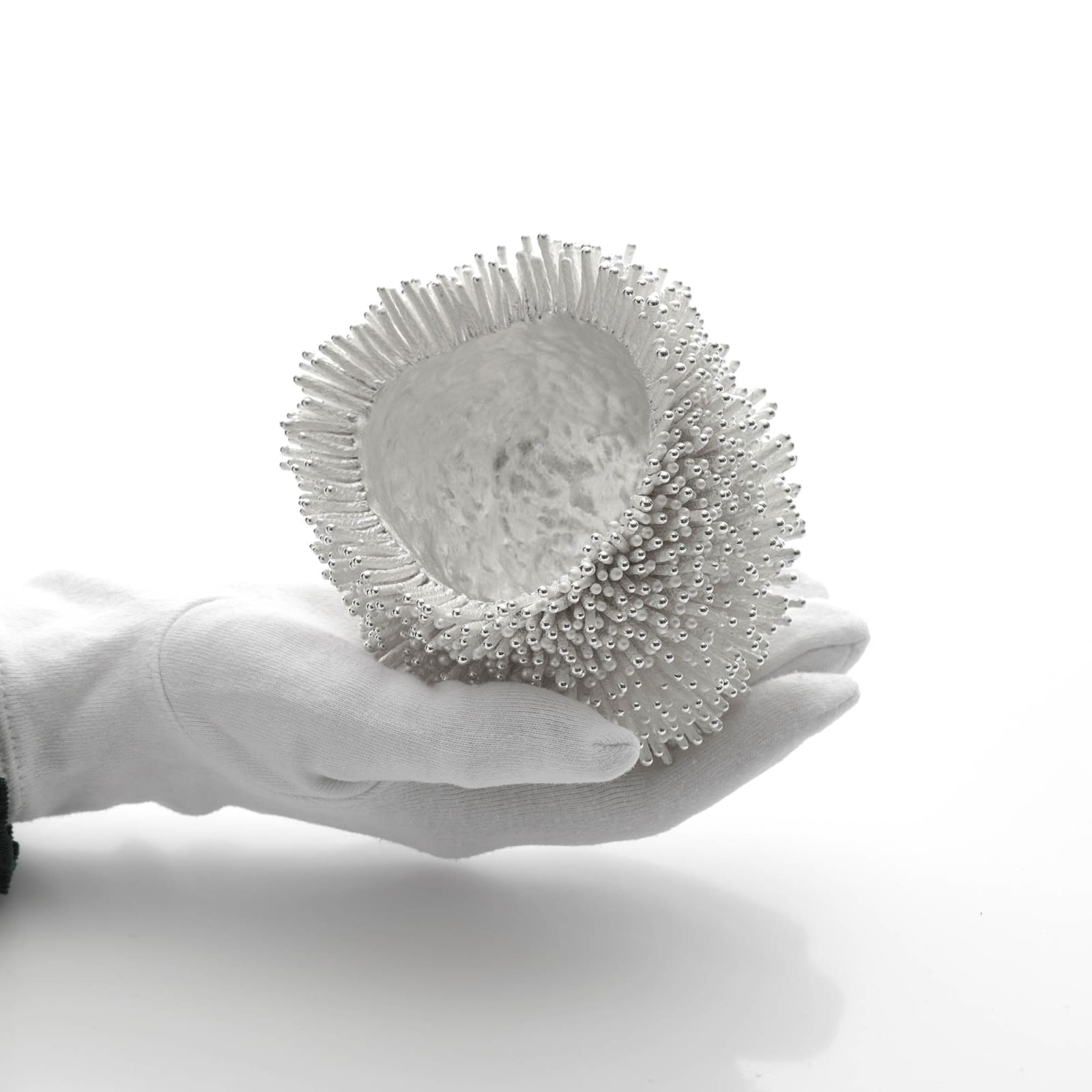 Junko Mori, Silver Organism, Fir Needle, 2024