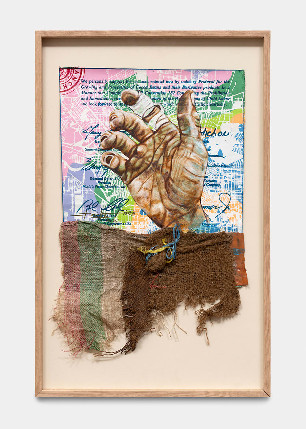 Jean David Nkot painting. Cameroonian Artist. Contemporary African art in Paris. AFIKARIS PARIS. Environmental issues. Bold colors. Colorful painting. 1-54 Marrakech.