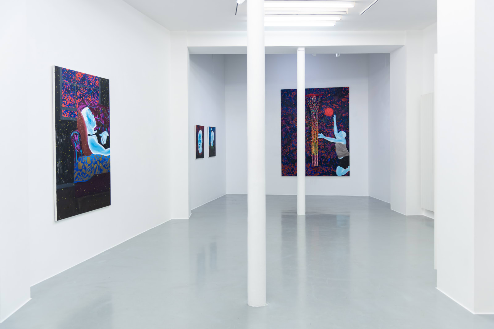 Installation view of Inverted Blackness at AFIKARIS Gallery Paris.