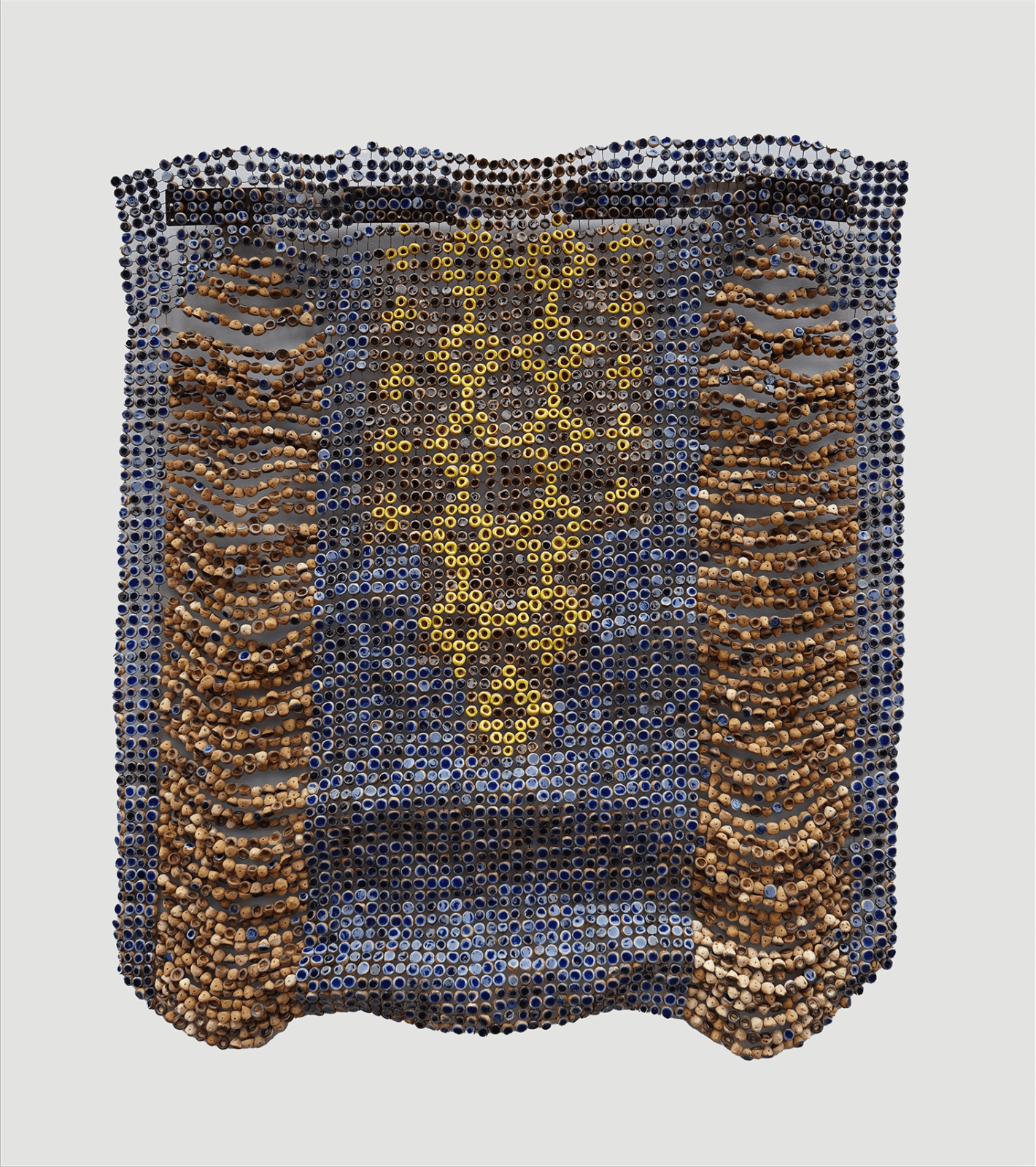 Ozioma Onuzulike, Starched Agbada with Hansa Yellow Embroidery, 2024