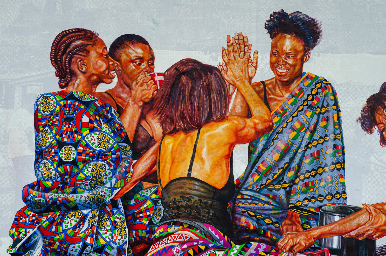 Artwork about cocoa by Jean David Nkot. AFIKARIS Gallery. Contemporary African art in Paris