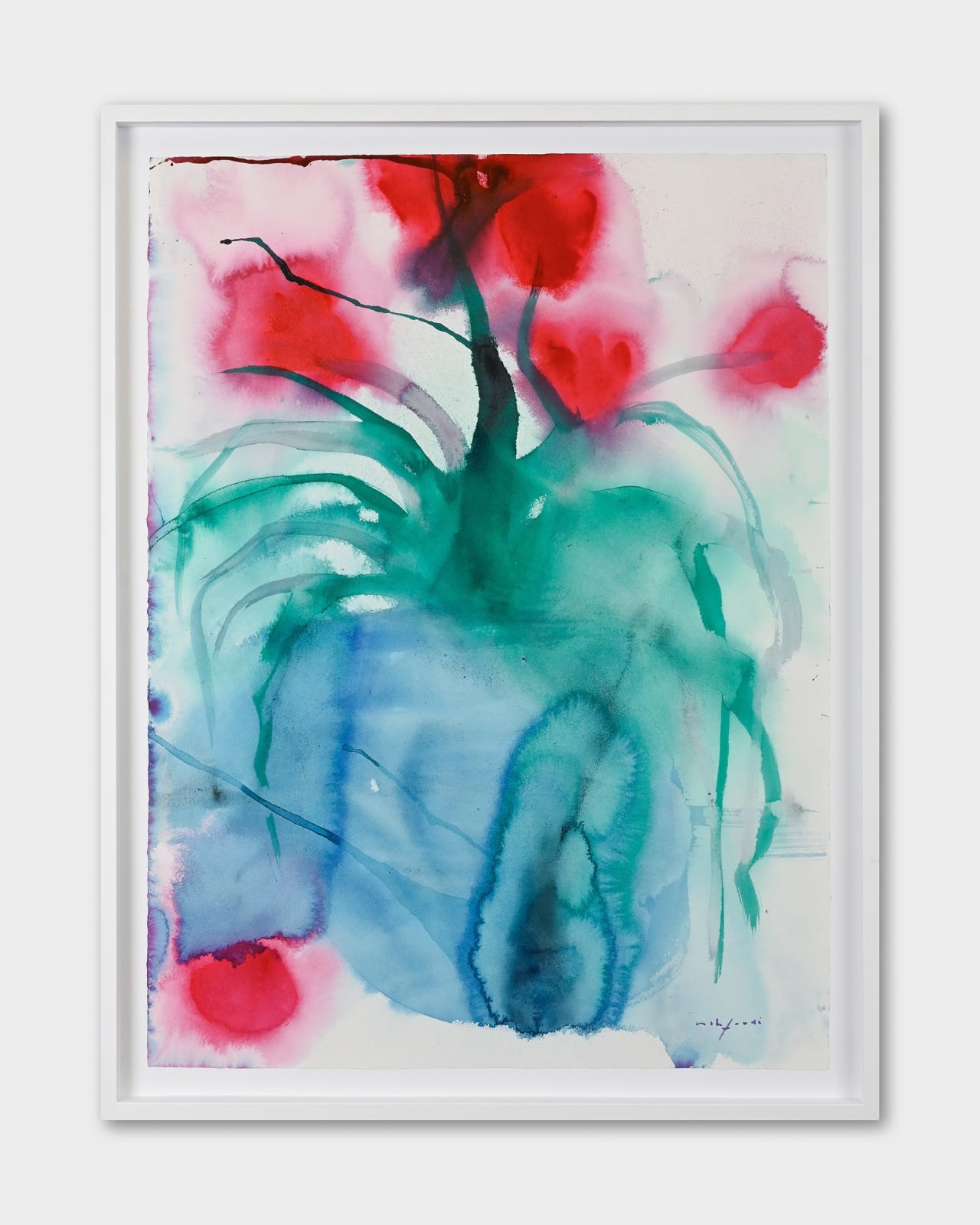 Omar Mahfoudi painting. Moroccan Artist. Contemporary African art in Paris. AFIKARIS Gallery. Acrylic and ink on paper and canvas. Figurative. Abstraction. Cinematic paintings.