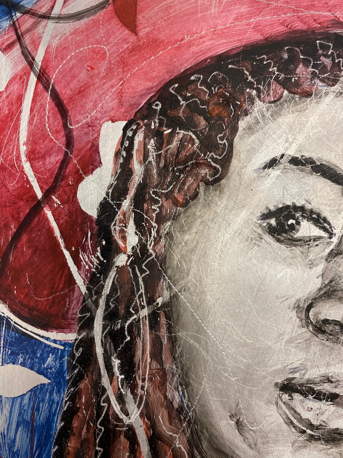 Salifou Lindou, La dame au chapeau rouge, 2023